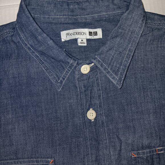 JW ANDERSON CHAMBRAY BUTTON DOWN  SHIRT - Picture 7 of 14